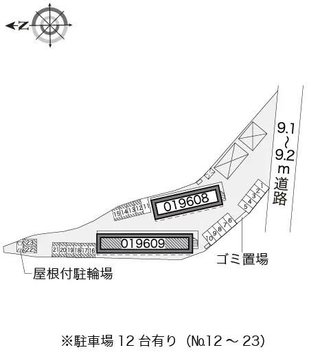 ★手数料０円★富士市宇東川東町 月極駐車場